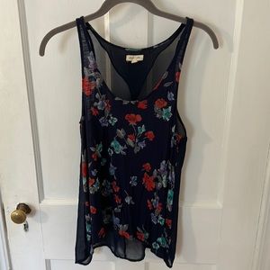 silence + noise floral tank top